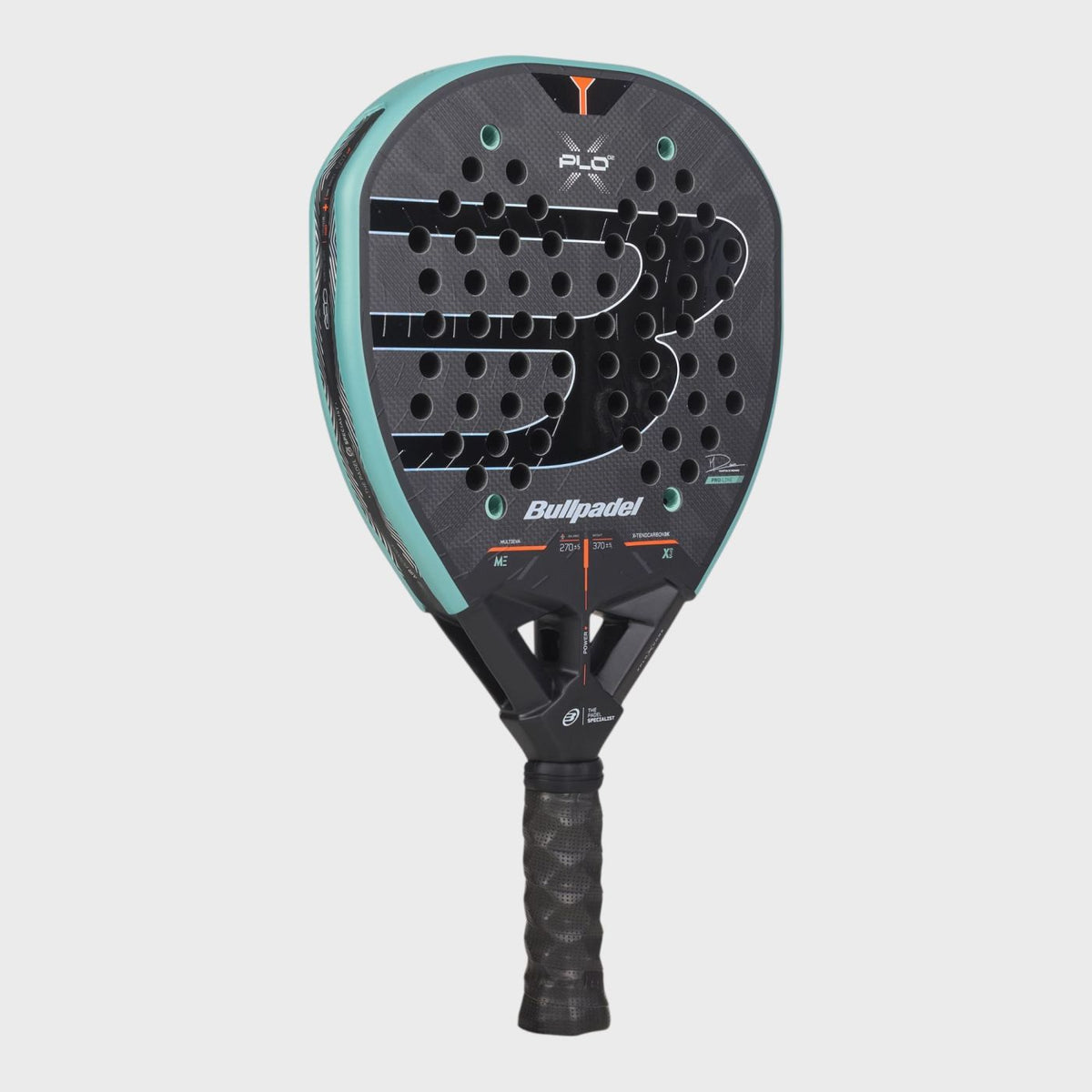 Bullpadel XPLO 2027 – Detail Schlagfläche mit 3D Grain