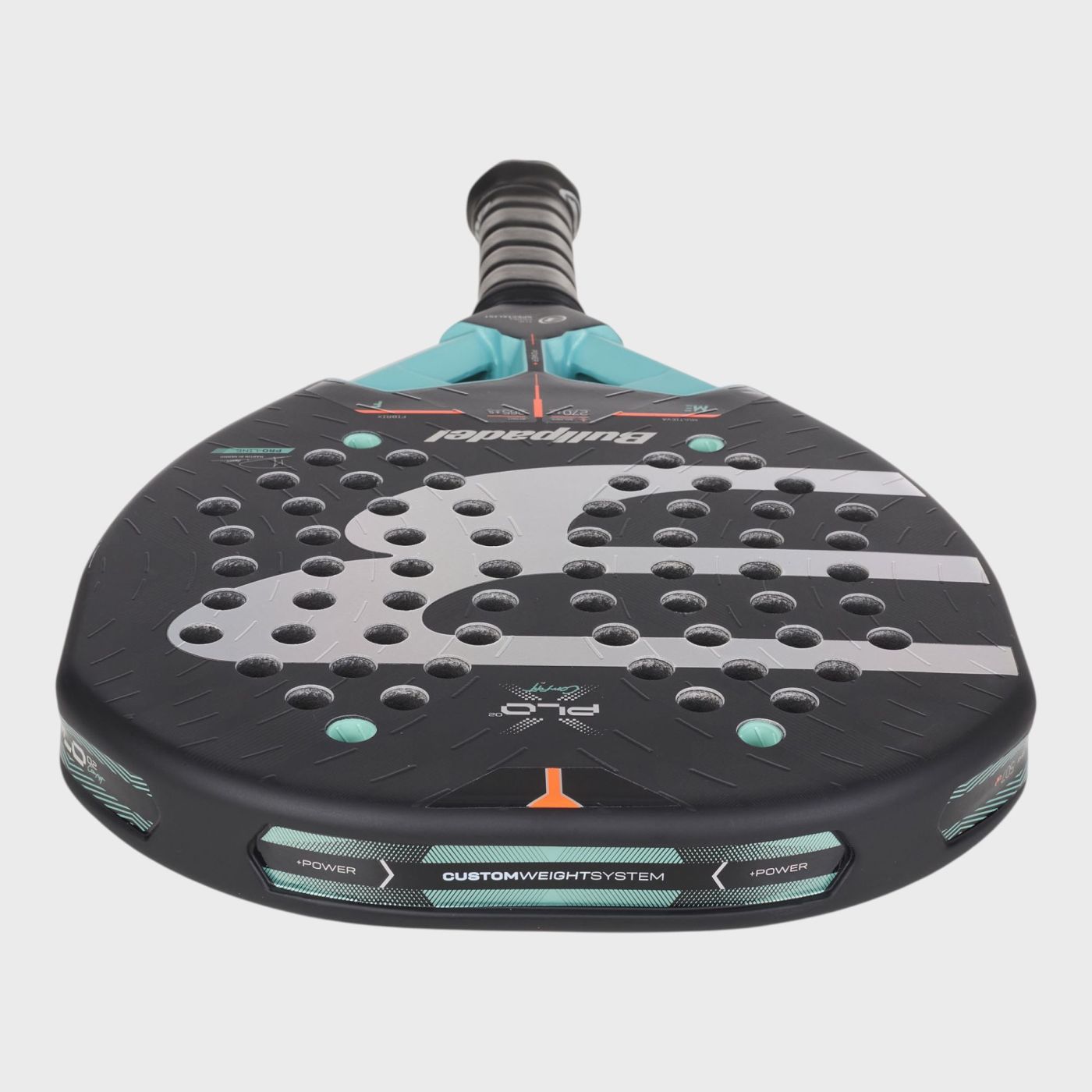 Bullpadel XPLO Comfort 2027 – Detail Fibrix-Schlagfläche