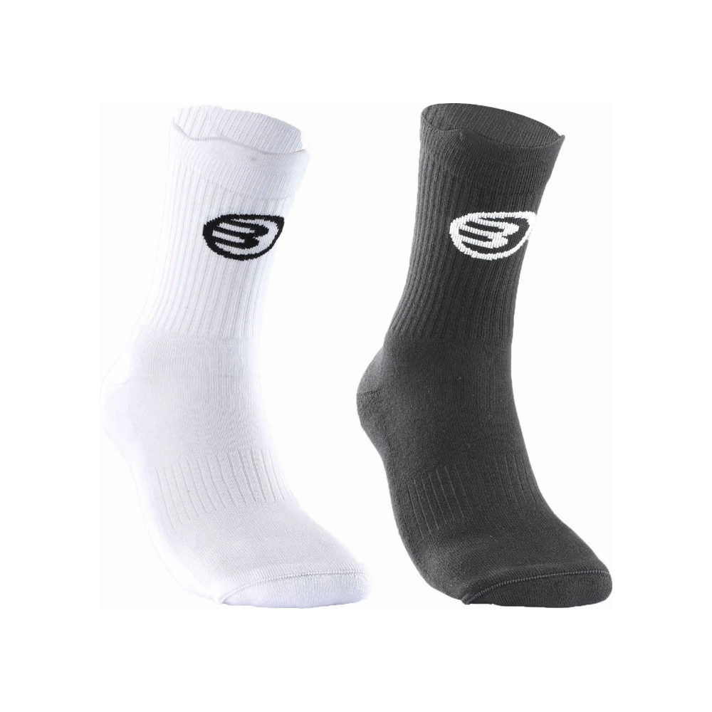 Bullpadel Socken 2er Pack Schwarz/Weiß