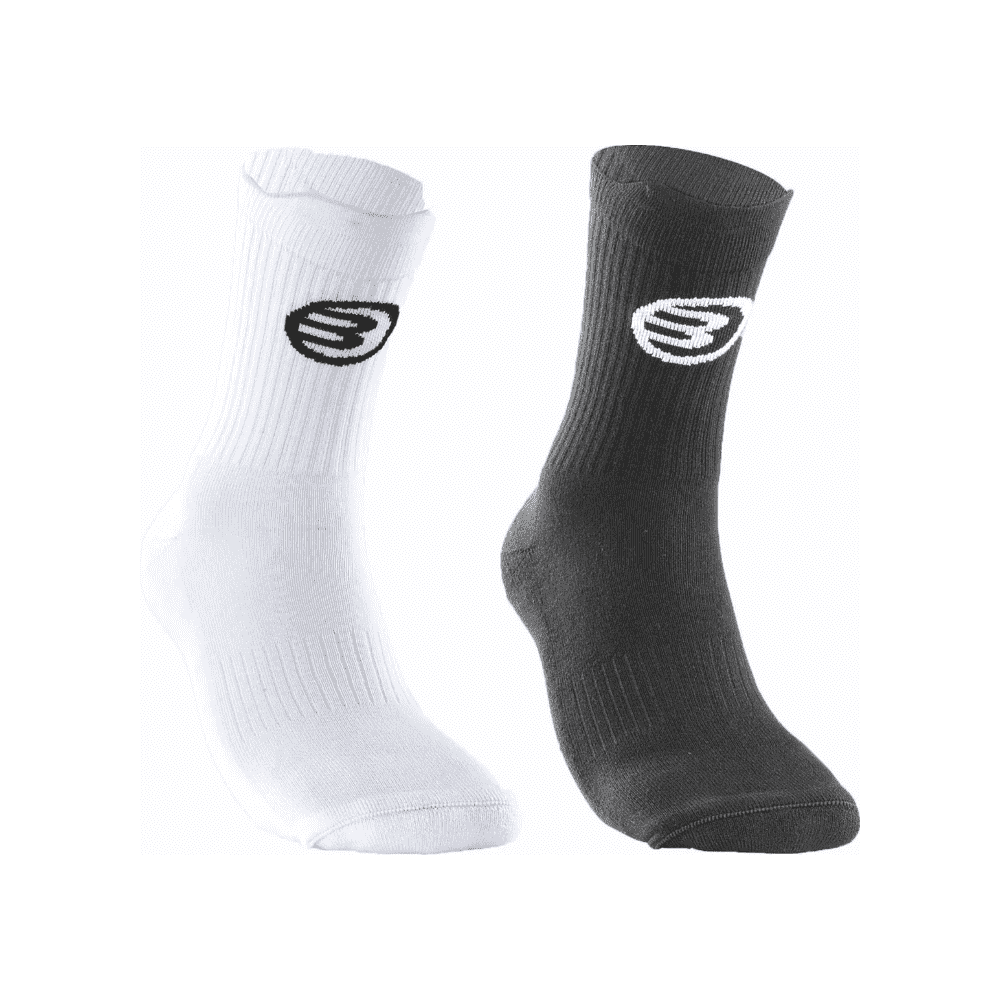 Bullpadel Socken 2er Pack Schwarz/Weiß