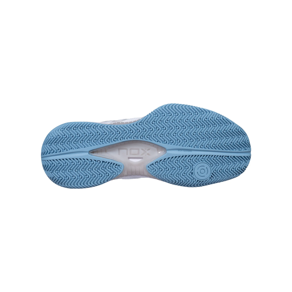 NOX Nerbo Padelschuh Weiß/Blau