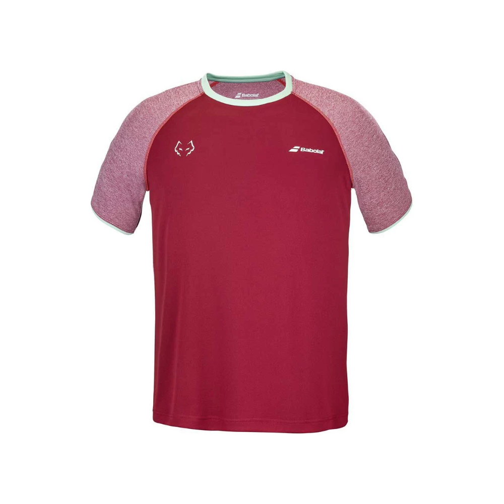 Babolat Crew Neck Tee Lebron  Rot/Dahlia