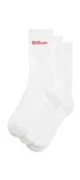 Wilson Crew Logo Socken 3er-Pack Weiß