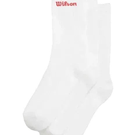 Wilson Crew Logo Socken 3er-Pack Weiß