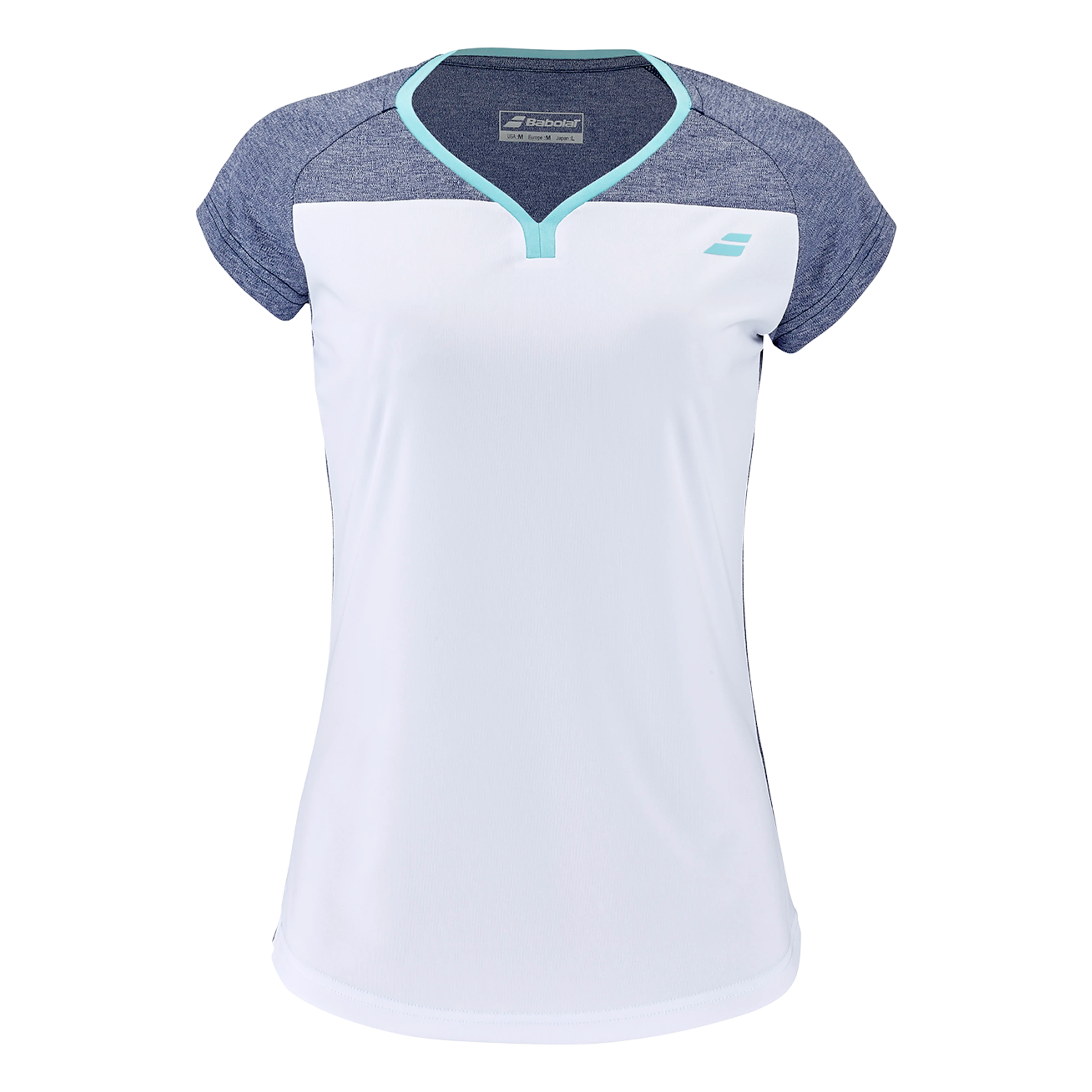 Babolat Play Cap Sleeve Top Damen - weiß/blau