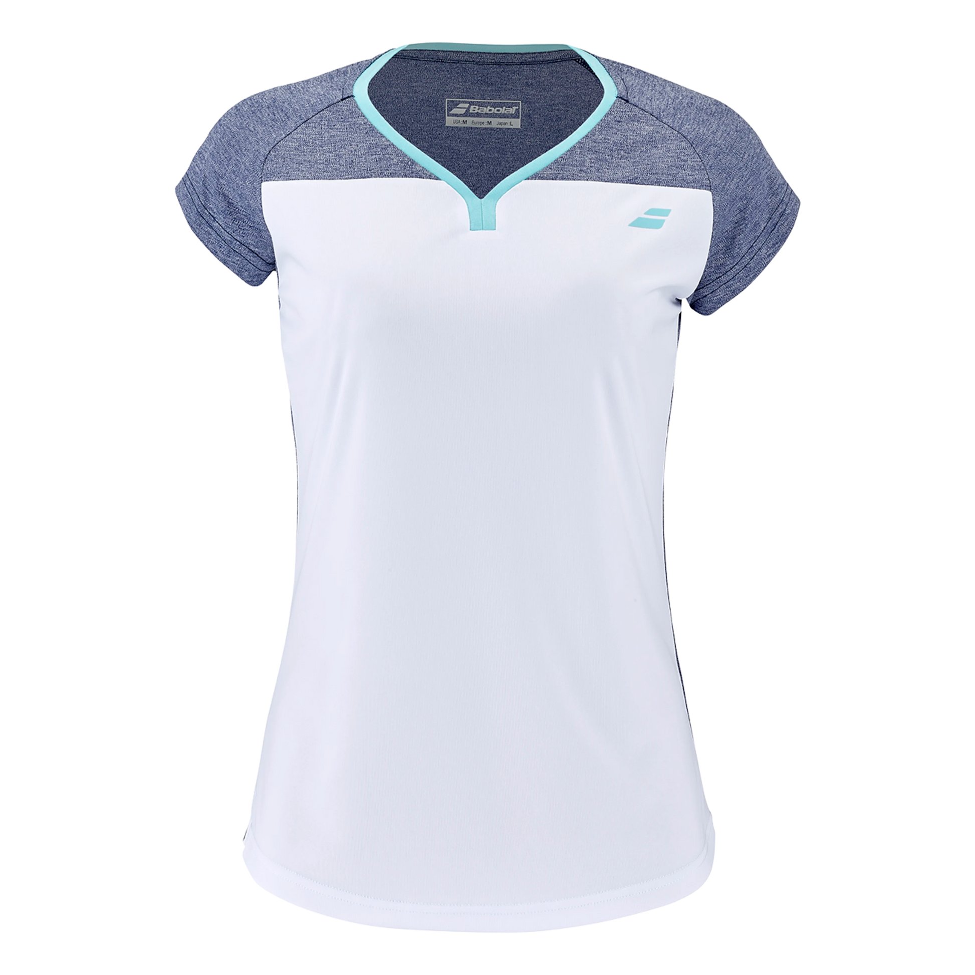 Babolat Play Cap Sleeve Top Damen - weiß/blau