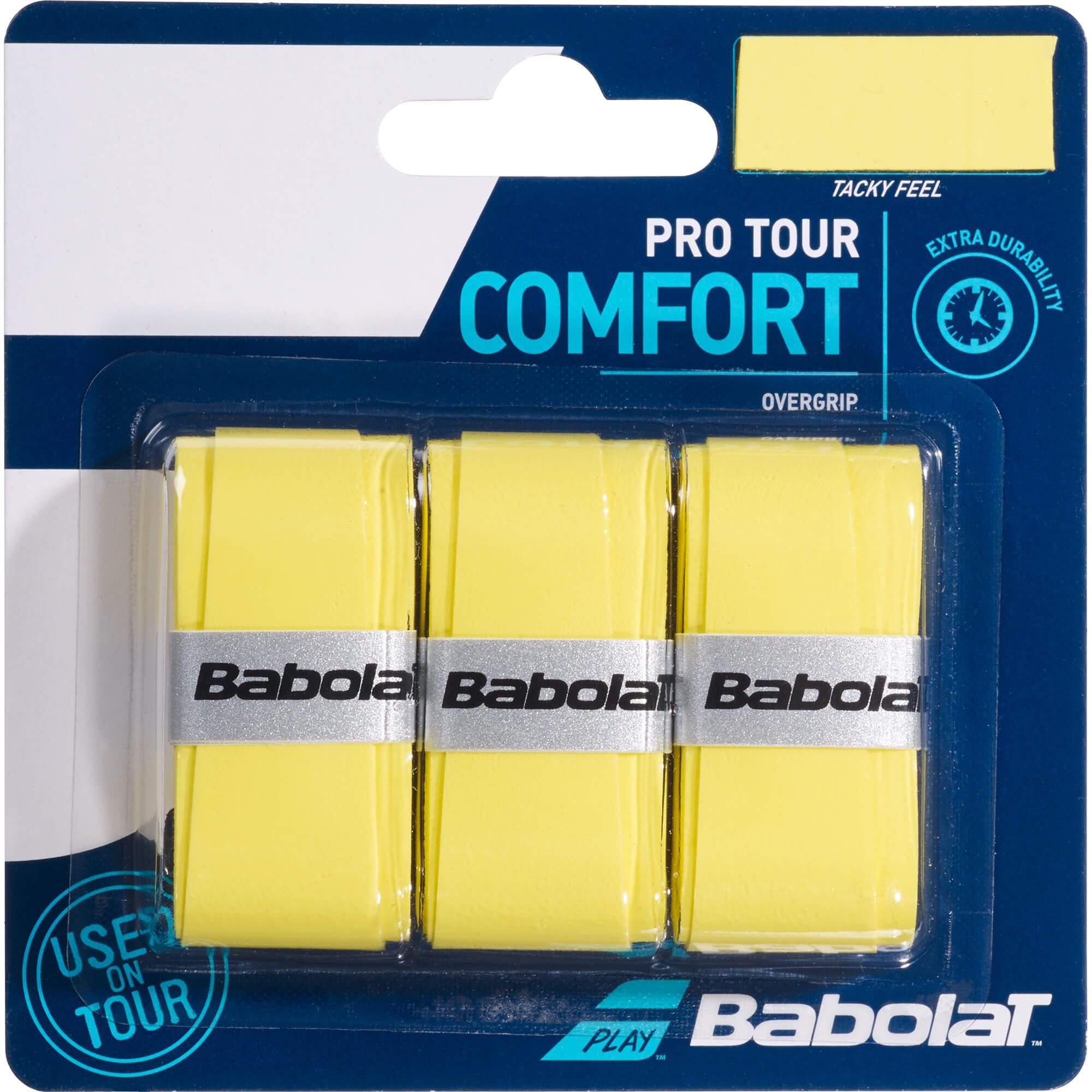 Babolat Overgrips PRO TOUR COMFORT gelb 3er Pack