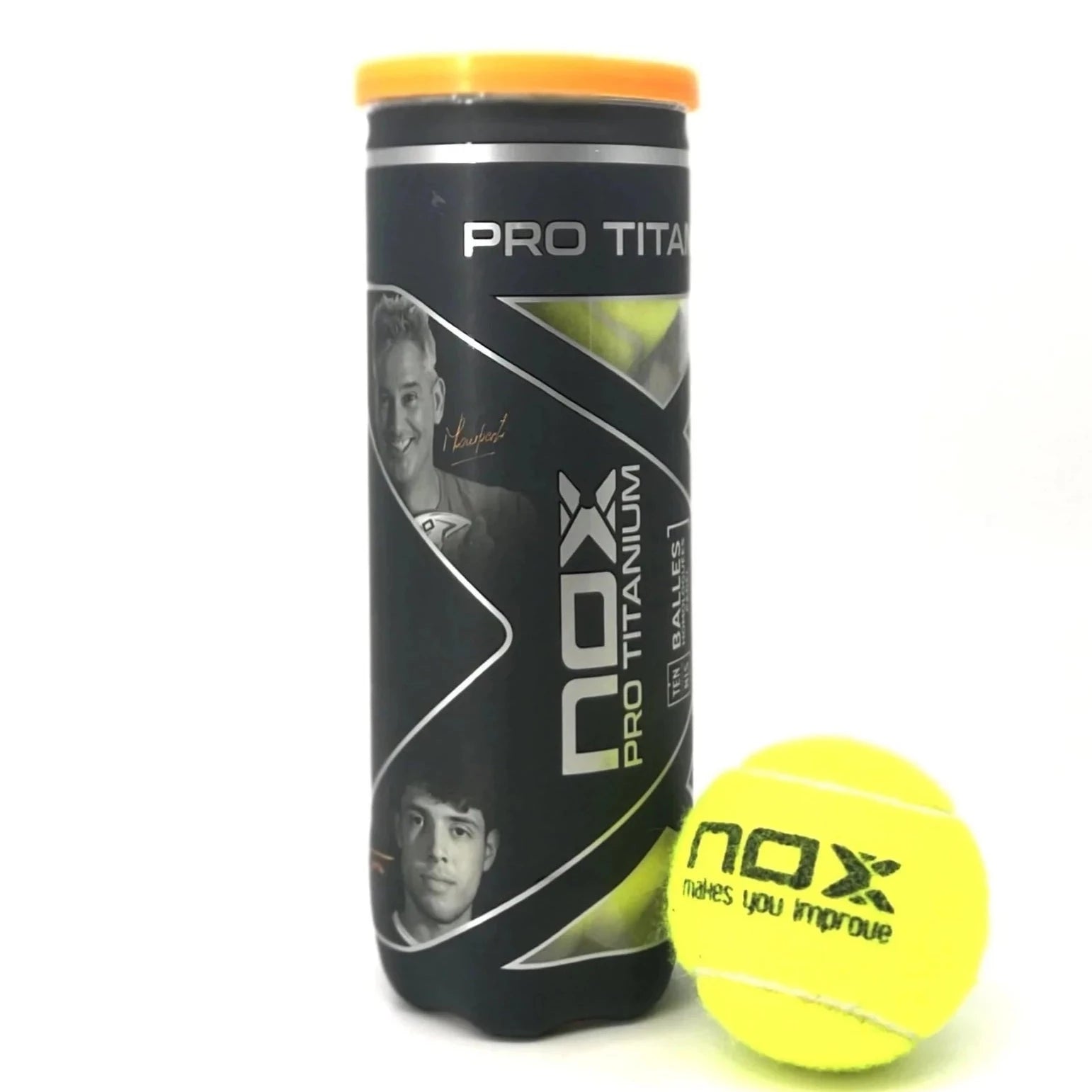 NOX Pro Titanium 3er Dose Padelbälle